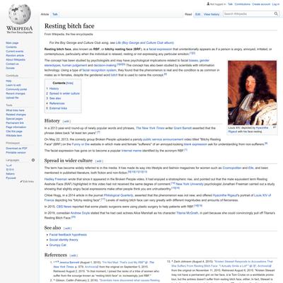 Resting bitch face - Wikipedia