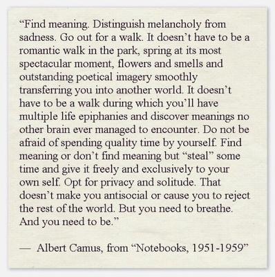 Go out for a walk.