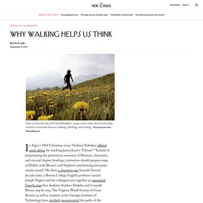 Why Walking Helps Us Think
