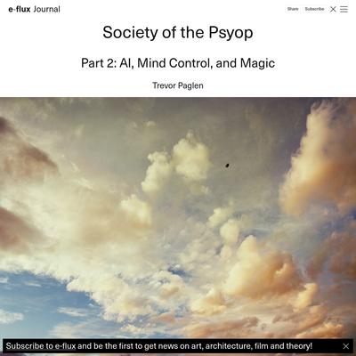 Society of the Psyop, Part 2: AI, Mind Control, and Magic - Journal #148