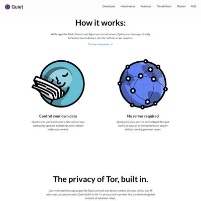 Quiet - Private messaging. No servers.