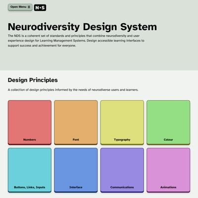 Neurodiversity Design System