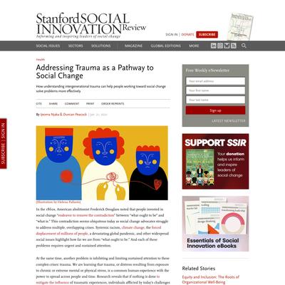 Addressing Trauma as a Pathway to Social Change (SSIR)