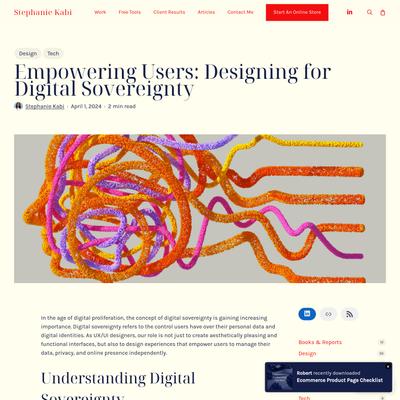 Empowering Users: Designing for Digital Sovereignty - Stephanie Kabi