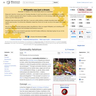 Commodity fetishism - Wikipedia