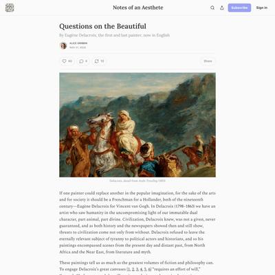 Questions on the Beautiful - by Alice Gribbin