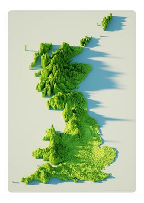 Alasdair Rae: GB rainfall map