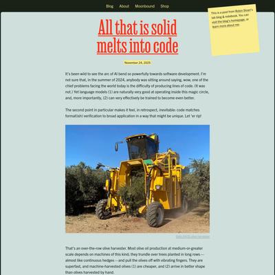 All that is solid melts into code