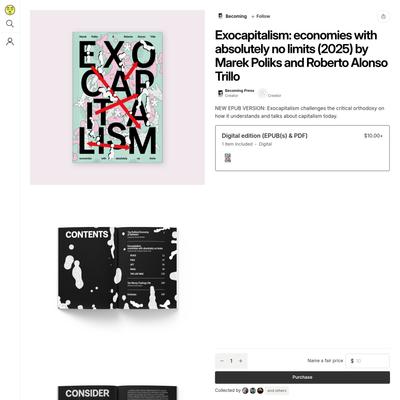 Exocapitalism: economies with absolutely no limits (2025) by Marek Poliks and Roberto Alonso Trillo | Metalabel