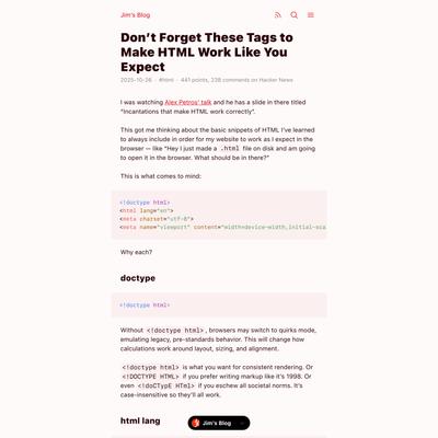 Don't Forget These Tags to Make HTML Work Like You Expect