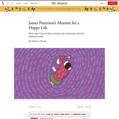 James Patterson’s Maxims for a Happy Life