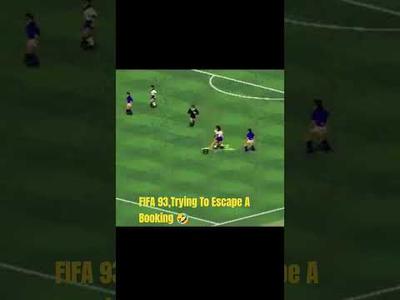 FIFA 93.. Player Trying To Escape A Booking 🤣 #football #easports - YouTube