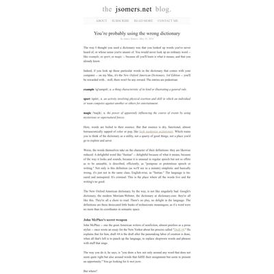 You’re probably using the wrong dictionary « the jsomers.net blog