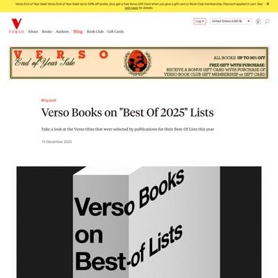 Verso Books on “Best Of 2025” Lists