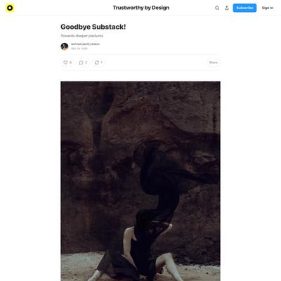 Goodbye Substack! - by Nathan (Nate) Kinch
