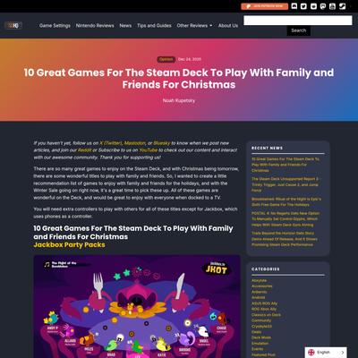 10 Great Games For The Steam Deck To Play With Family and Friends For Christmas - Steam Deck HQ