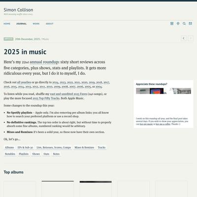 2025 in music