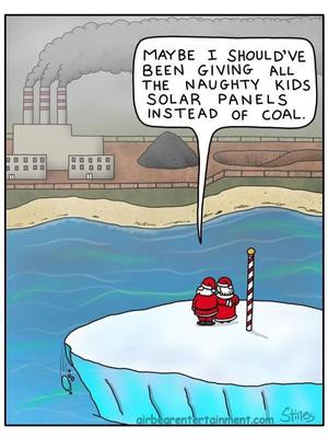 Christmas solar panels