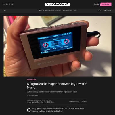 A Digital Audio Player Renewed My Love Of Music