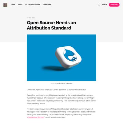 Open Source Needs an Attribution Standard