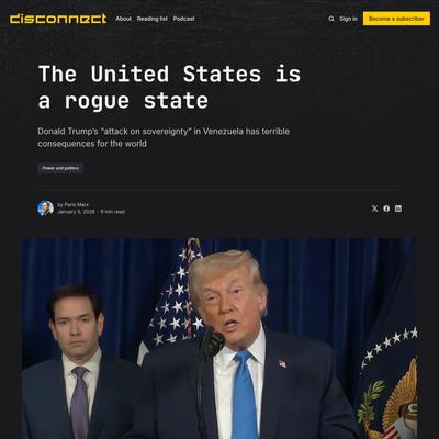 The United States is a rogue state