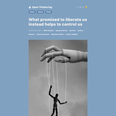 What promised to liberate us instead helps to control us