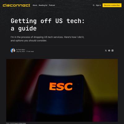Getting off US tech: a guide