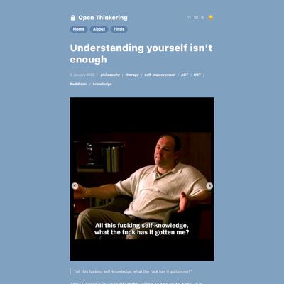 Understanding yourself isn’t enough