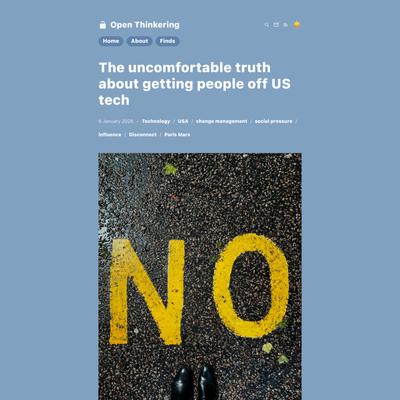 The uncomfortable truth about getting people off US tech
