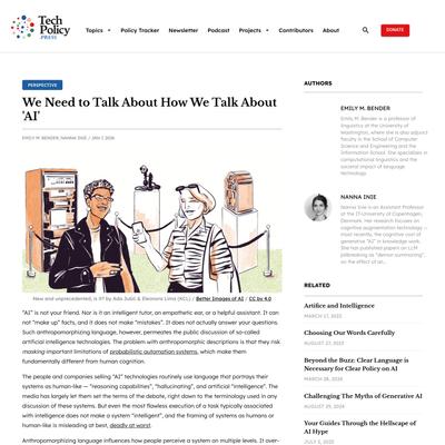 We Need to Talk About How We Talk About ‘AI’ | TechPolicy.Press