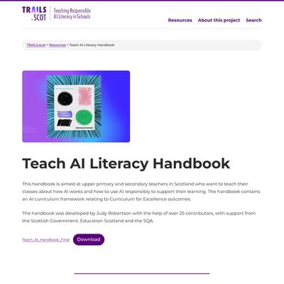 Teach AI Literacy Handbook - TRAILS.scot