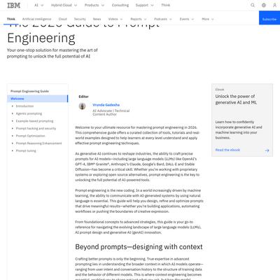 The 2026 Guide to Prompt Engineering | IBM