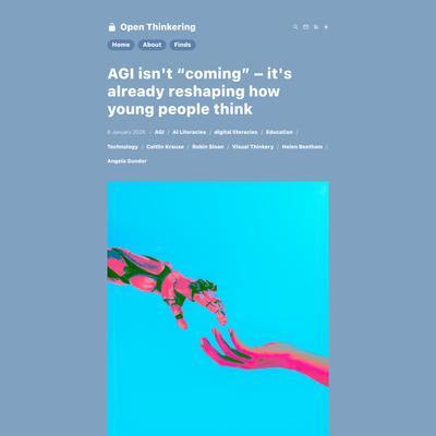 AGI isn’t “coming” – it’s already reshaping how young people think