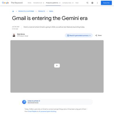 Gmail is entering the Gemini era