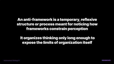 anti-framework