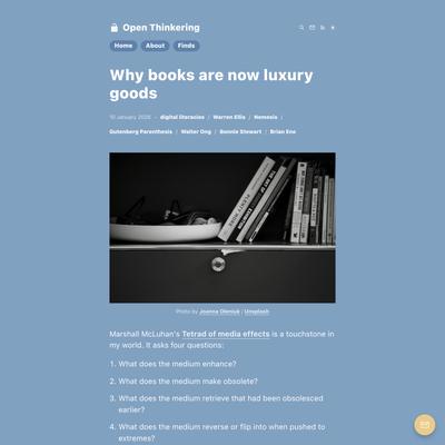 Why books are now luxury goods