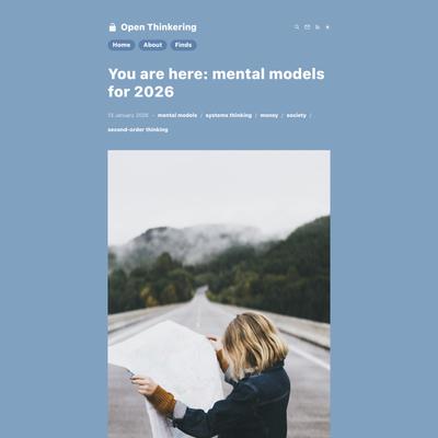 You are here: mental models for 2026