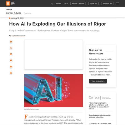 How AI Is Exploding Our Illusions of Rigor (opinion)