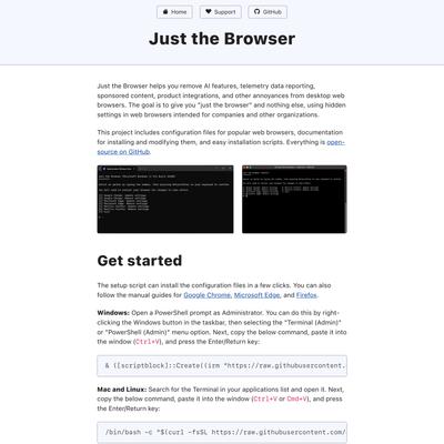 Just the Browser - Just the Browser