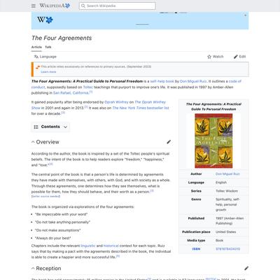 The Four Agreements - Wikipedia