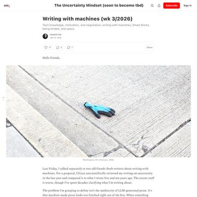 Writing with machines (wk 3/2026) - by Vaughn Tan