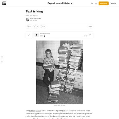 Text is king