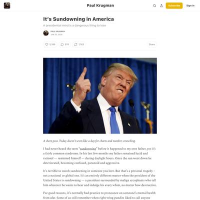 It’s Sundowning in America