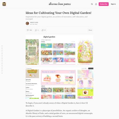 Ideas for Cultivating Your Own Digital Garden!