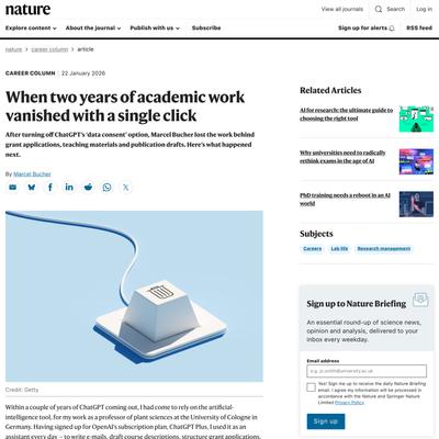 When two years of academic work vanished with a single click