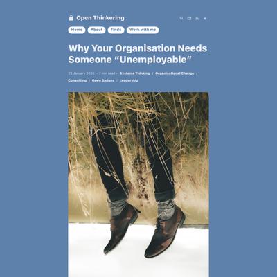 Why Your Organisation Needs Someone “Unemployable”