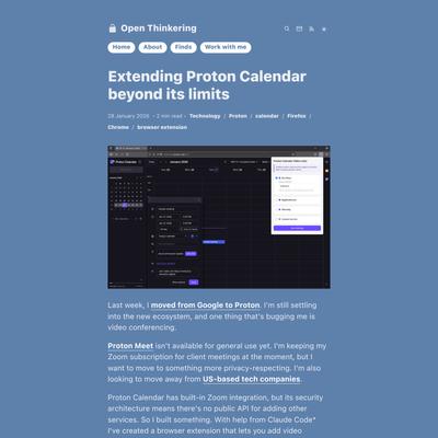 Extending Proton Calendar beyond its limits