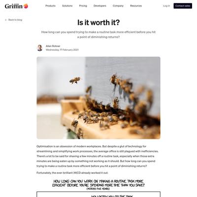 Is It Worth It? - Griffin