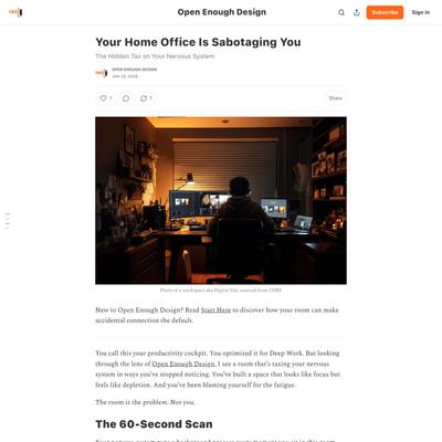 our Home Office Is Sabotaging You | Open Enough Design