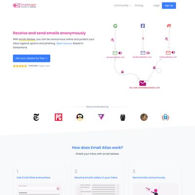 SimpleLogin | Open source anonymous email service